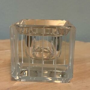 Elegant Vera Wang Wedgewood Glass Candle Holder